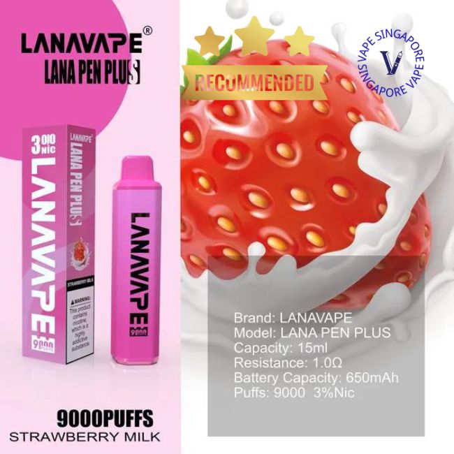 lana-pen-plus-9000-puff-strawberry-milk-disposable-vape-shop-singapore