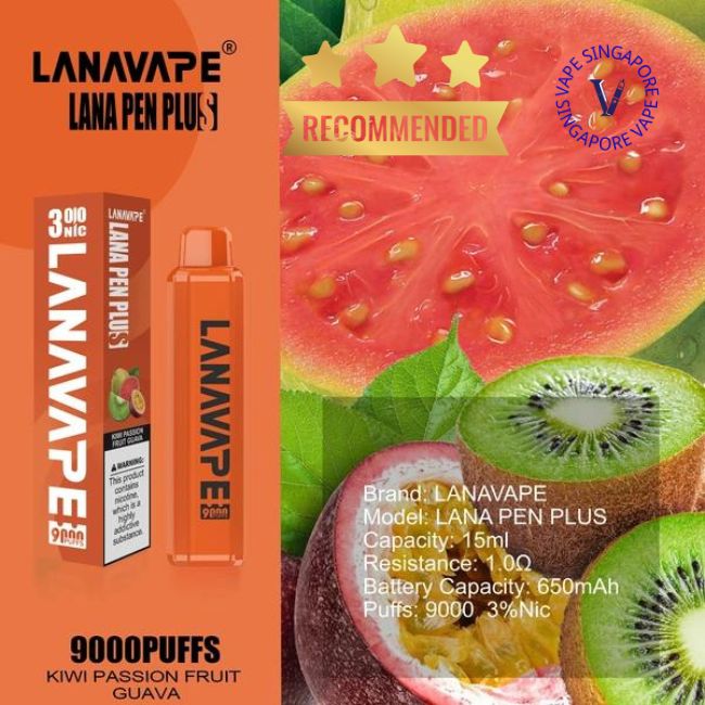 lana-pen-plus-9000-puff-kiwi-passion-fruit-guava-disposable-vape-shop-singapore