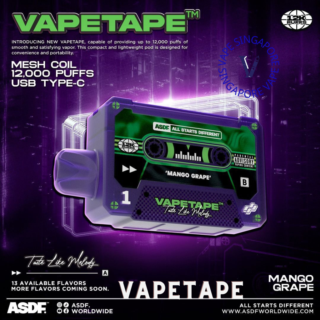 Vape-tape-12k-puffs-sg-vape-shop-singapore-mango-grape